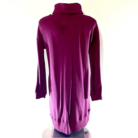 Women’s Caslon casual sweatshirt-style dress in crimson red, size medium - Picture 2 of 9